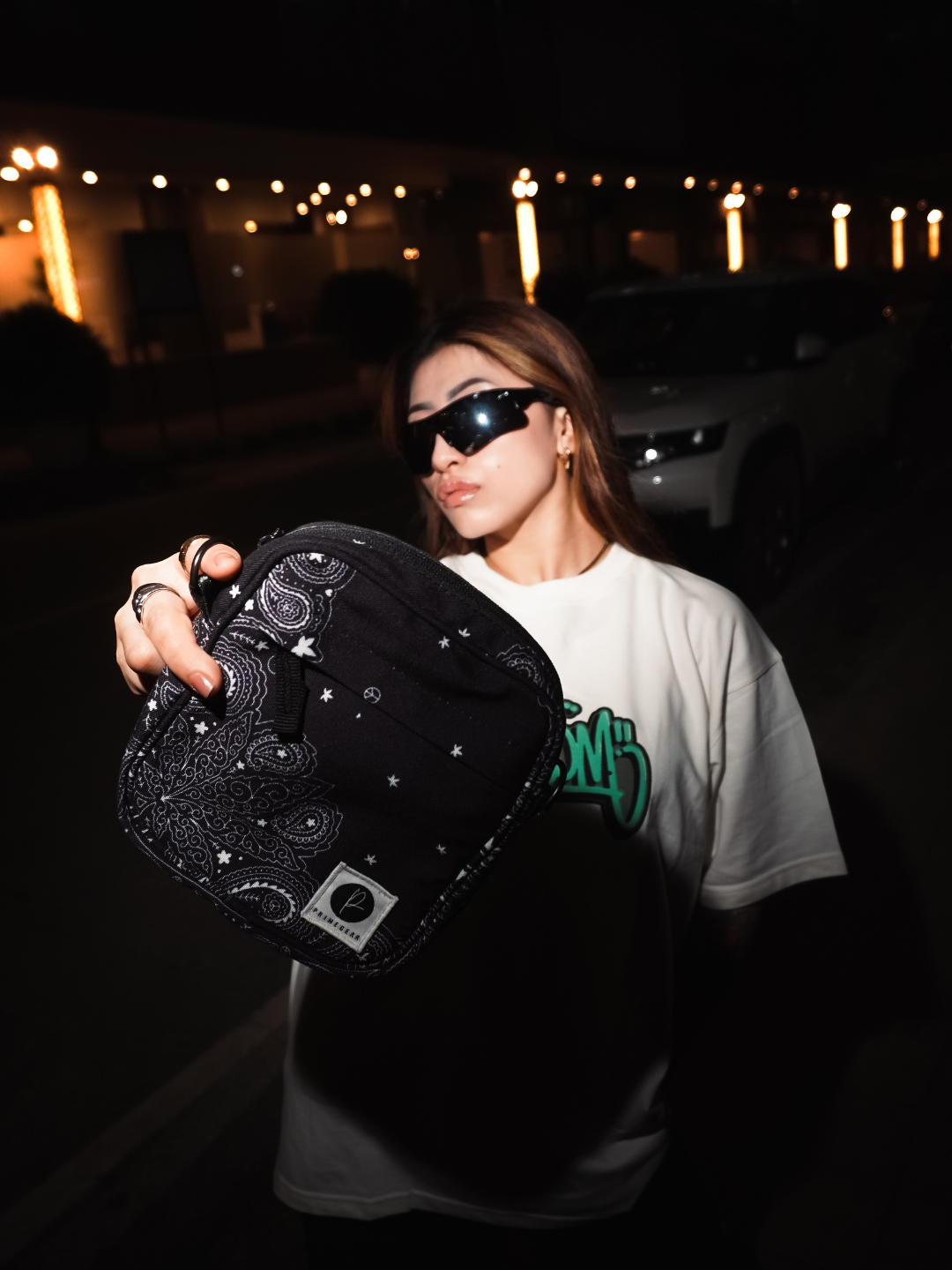 PRIMEGEAR Black Bandana Shoulder Bag thumb 5